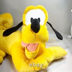 VTG Disney GIANT Pluto DOG Plush STUFFED Animal TOY Jumbo 28 Fisher Price 87805