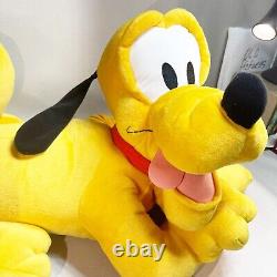 VTG Disney GIANT Pluto DOG Plush STUFFED Animal TOY Jumbo 28 Fisher Price 87805