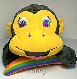 VTG Lisa Frank BANANIGANS Monkey Black Rainbow Banana 22 Plush Stuffed Animal