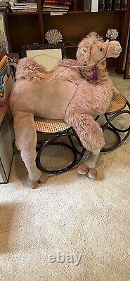 Very Large Camel Plush Toy Stuffed Animal, 4' X 3' Feet Size, Dakin Elegante EUC