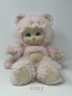 Vintage 80s Mattel My Child Pet Pink Kitty Cat Kitten Plush Stuffed Animal Doll