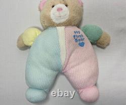Vintage Kids Gifts My First Teddy Bear Plush 10 Thermal Pastel Stuffed Animal