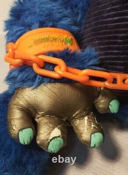 Vintage My Pet Monster Plush Stuffed Animal One Set Hand Cuffs Amtoy 1986