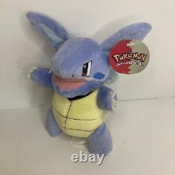 Vintage Pokémon Wartortle Play-By-Play Nintendo Plush Stuffed Animal Toy RARE 8