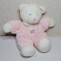 Vintage Russ Berrie Baby DROWSY Pink Teddy Bear Rattle Stuffed Animal Plush