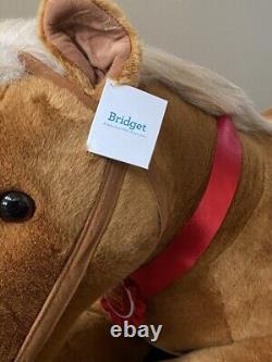 Wells Fargo Bridget Pony Horse 38 Large Stuffed Animal Plush Tan New