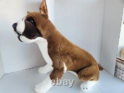 XL Prima E&J Classic Collection REALISTIC Boxer Stuffed Animal Plush Vintage