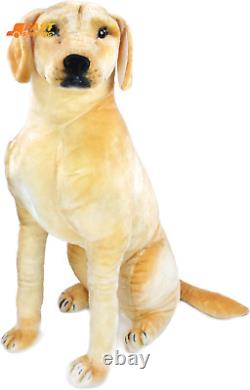 Yellow Labrador Realistic 30 Inch Stuffed Animal Plush Dog Kids Toy