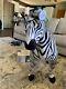 Zebra Realistic 30 Inch Stuffed Animal Plush Zebra Horse Pony Kids Toy