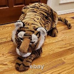 60 1989 Élégante par Dakin Jumbo Tigre du Bengale en Peluche Animal en Peluche Extra Large