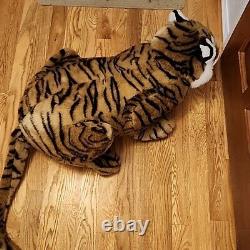 60 1989 Élégante par Dakin Jumbo Tigre du Bengale en Peluche Animal en Peluche Extra Large