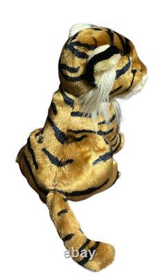 Alfa Cub Bébé Tigre Peluche Animal à Rayures Noires Yeux Marrons 10 HTF