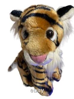 Alfa Cub Bébé Tigre Peluche Animal à Rayures Noires Yeux Marrons 10 HTF