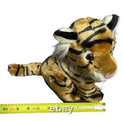 Alfa Cub Bébé Tigre Peluche Animal à Rayures Noires Yeux Marrons 10 HTF