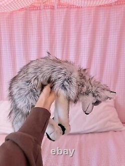 Animal en peluche artisanal de chiot loup husky