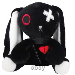 Animal en peluche lapin, poupée gothique lapin, peluche effrayante, peluches goth emo