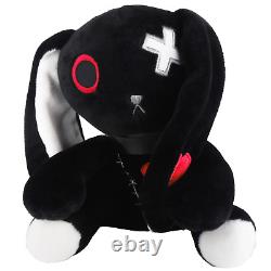 Animal en peluche lapin, poupée gothique lapin, peluche effrayante, peluches goth emo