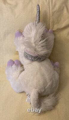 Animal en peluche licorne violet et blanc pastel jumbo du Commonwealth Vintage