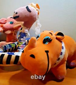 Animaux de rêve : Lot de 6 jouets en peluche Dakin Japon des années 1970