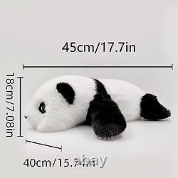 Animaux en peluche pondérés, 4 livres de poids, réaliste, fait main, panda couché.