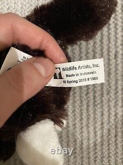 Artiste de la faune Musée de Cleveland Peluche de chien Balto à bandana bleu de 10 pouces