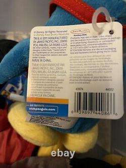 Chef de pizza en peluche bleue Disney Club Penguin 8 avec pièce et étiquette nouvelle