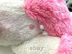 Cheval ailé en peluche de l'Allée des Animaux, Pégase blanc rose étincelant, animal en peluche géant