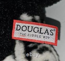 Chien Pointer anglais Douglas noir et blanc rare en peluche 12 x 15