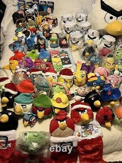 Collection de peluches Angry Birds rare ensemble