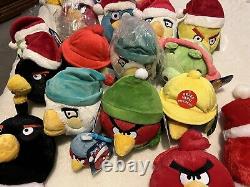 Collection de peluches Angry Birds rare ensemble