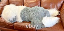 Cwc Vieux Anglais Sheepdog 58 Cuddly Plush Laying Chien Réaliste