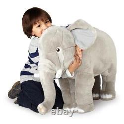 Éléphant géant en peluche réaliste FAO Schwarz pour enfants de Toys R Us, 30 pouces