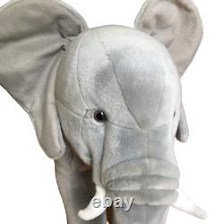 Éléphant géant en peluche réaliste FAO Schwarz pour enfants de Toys R Us, 30 pouces