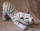 Grand Peluche 28 Tiger Blanc De Sibérie Réaliste En Peluche D'animaux Farcis