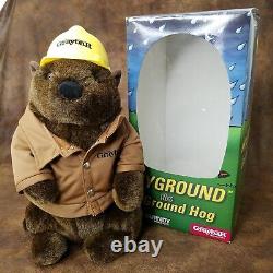 Hyground The Ground Hog Plush Burndy Graybar Nib Emballé Animal Promo