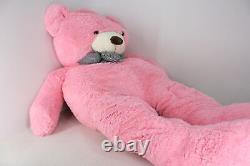 IKASA Ours en peluche géant Teddy Bear Animaux en peluche doux de 70 pouces de haut Rose.