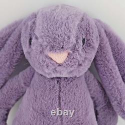 Jellycat Bashful Iris Bunny Lapin Peluche Jouet Animal Farci Violet 12 Moyen