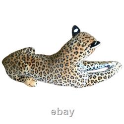 Jouet en peluche réaliste géant léopard guépard jaguar pour enfants cadeau 34 pouces