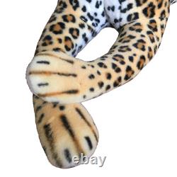 Jouet en peluche réaliste géant léopard guépard jaguar pour enfants cadeau 34 pouces