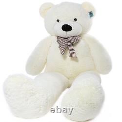 Joyfay 91in 230cm Ours en Peluche Blanc Géant Jouet d'Anniversaire Saint Valentin