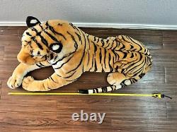 Jumbo 41 Bengal Tiger Peluche Animal en peluche réaliste Best Made Toys 2010 couché