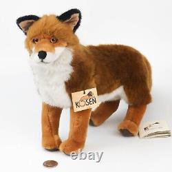 Kosen Standing Fox Plush Animaux Farcis Fabriqués En Allemagne #3790