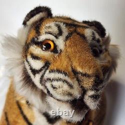 Kosen/kösen Tigre Debout #3800 En Peluche Animal Farci Fabriqué En Allemagne Retire