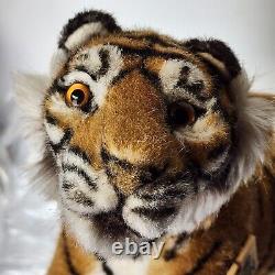 Kosen/kösen Tigre Debout #3800 En Peluche Animal Farci Fabriqué En Allemagne Retire