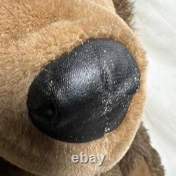 La foire aux animaux - ÉNORME peluche vintage d'ours en peluche. J'ADORE les câlins. Collection rare.