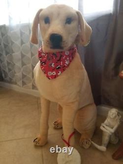 Labrador jaune réaliste en peluche de 30 pouces jouet pour enfant