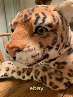 Léopard Guépard Jaguar Jungle Grand Chat en Peluche Peluche Animal Kelly Jouet 51 Pouces