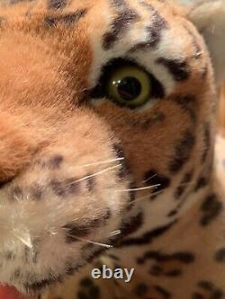 Léopard Guépard Jaguar Jungle Grand Chat en Peluche Peluche Animal Kelly Jouet 51 Pouces