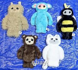 Lot de 5 peluches douces en peluche teal yeti bee Monster & Eli fabriquées en Idaho M&E