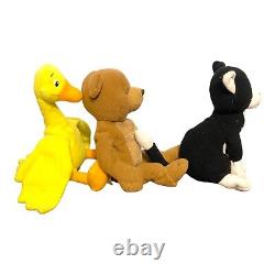 Maurice Sendak Petite Ours Canard & Chat 7 Jouet en Peluche Animaux Rembourrés Poupées Vintage